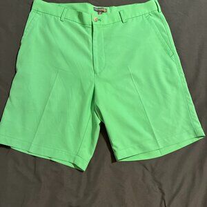 Peter Millar Crown Sport Wicking Performance Men’s Short Green Size 35